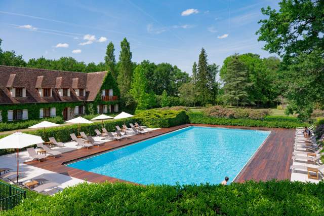 Auberge des Templiers swimming pool